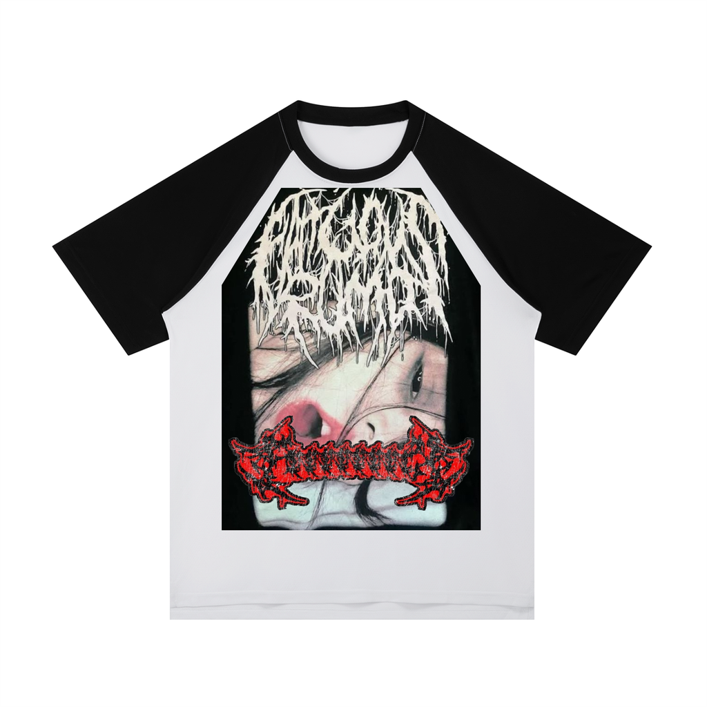 Crimson Portrait Raglan Tee