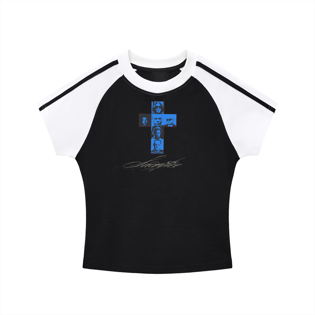 Cross Panel Baby Tee