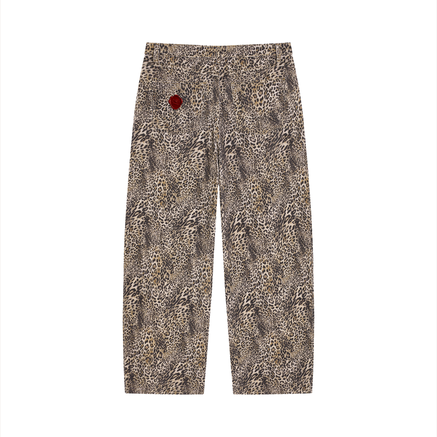 Leopard Print Baggy Jeans