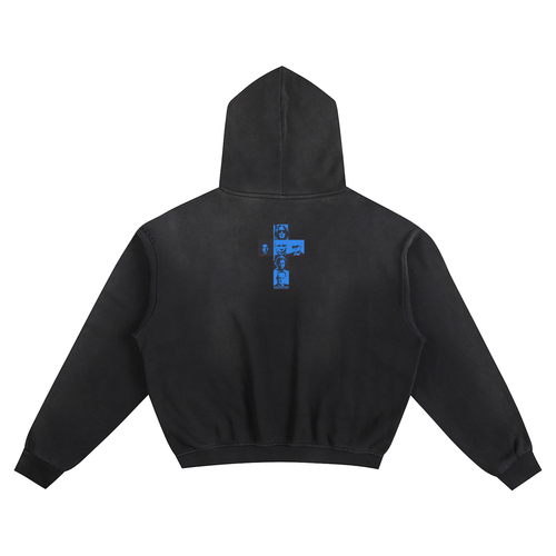 Airbrushed Cherub Boxy Hoodie