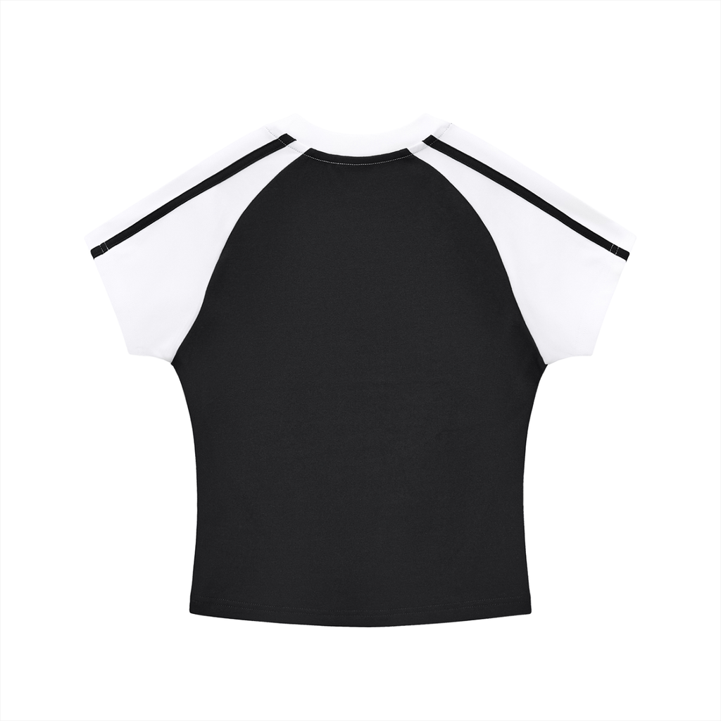 Cross Panel Baby Tee