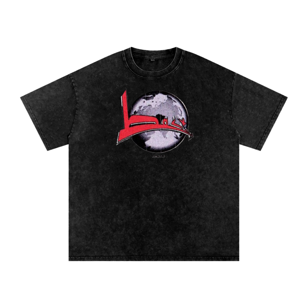 Globe Script Tee