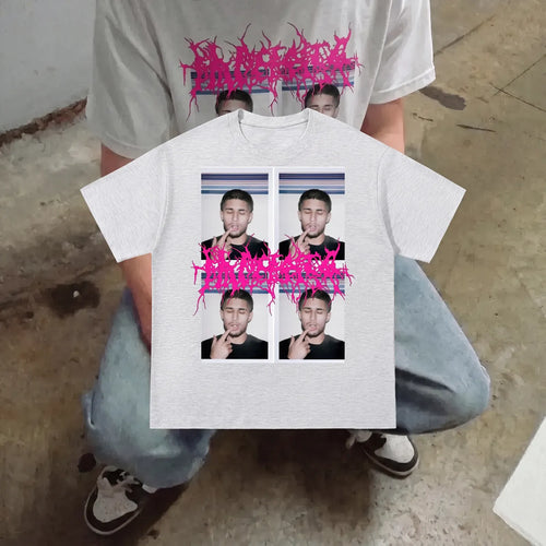 Fake Mink Glitch Grid Tee